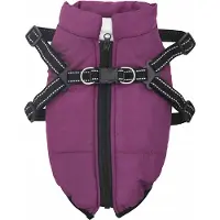 vidaXL Manteau pour chien violet L24 en polaire et polyester
