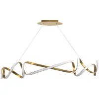 Toolight Lampe Suspendue Suspendue APP1777-CP Gold