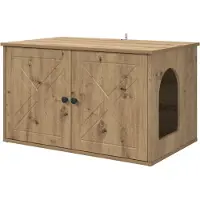 Syfax Maison pour chat Chêne artisan 85 x 55 x 50,5 cm