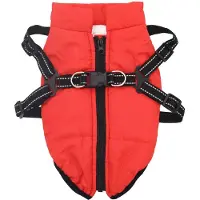 vidaXL Manteau pour chien rouge L40 en polaire et polyester