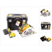DeWalt DCS 572 P1 Scie circulaire portative sans fil 18V 184 x 16 mm + 1x batterie 5,0 Ah + chargeur + T-STAK