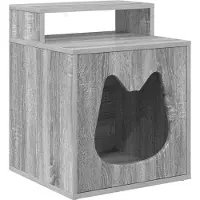 Syfax Maison pour chat Gris Sonoma 42,5 x 40 x 53,5 cm