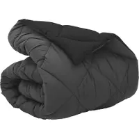 vidaXL Couverture d'hiver 140 x 200 cm, 450 g/m², noire et anthracite