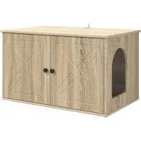 Syfax Maison pour chat Sonoma 85 x 55 x 50,5 cm Bois d'ingénierie