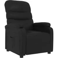 Syfax Fauteuil inclinable Noir Similicuir