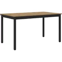 Syfax Table de salle à manger / Table de repas 140 x 80 x 75 cm MÉTAL