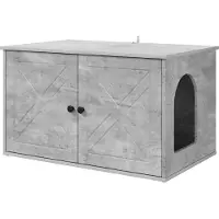 Syfax Maison pour chat Béton 85 x 55 x 50 cm Bois d'ingénierie