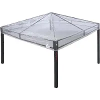 Syfax Remplacement de housse de gazebo Transparent 300 x 300 x 26 cm