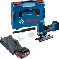 Bosch GST 18V-125 S Professional Scie sauteuse sans fil 18 V 125 mm Brushless + 1x batterie 4,0 Ah + chargeur + L-Boxx