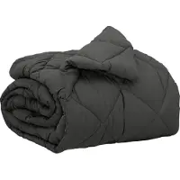 vidaXL Couette toutes saisons anthracite 135 x 200 cm microfibre
