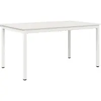 Syfax Table de salle à manger Blanc 150 x 90 x 75 cm Pin massif