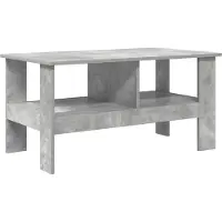 vidaXL Table basse Béton Gris 90 x 50 x 45 cm Bois composite