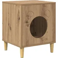 Syfax Maison pour chat Chêne artisan 42,5 x 40 x 53 cm