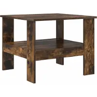 Syfax Table basse Chêne fumé 57 x 55 x 45 cm Bois d'ingénierie