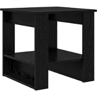 Syfax Table basse Chêne noir 51 x 50 x 50 cm Bois d'ingénierie