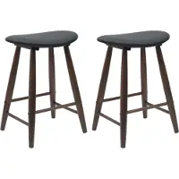 vidaXL - 2 chaises de salle à manger, en bois d'hévéa massif, couleur marron clair