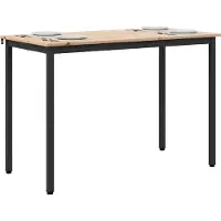 vidaXL Table de salle à manger nature 110 x 55 x 75 cm Pin massif