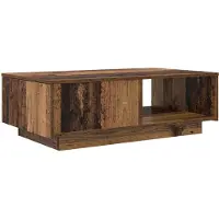 Syfax Table basse Bois ancien 95 x 55 x 31 cm Bois d'ingénierie