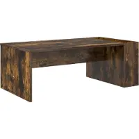 Syfax Table basse Chêne fumé 95 x 50 x 34 cm Bois d'ingénierie
