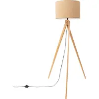 Sollux Lampadaire NATT beige 1xE27 15W tissu/PVC/bois 140x77x77cm