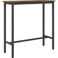 Syfax table Chêne fumé 100 x 40 x 100,5 cm Bois d'ingénierie et acier