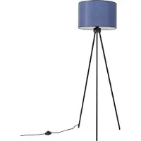 Sollux Lampadaire NEVIA marine 1xE27 15W tissu/PVC/acier 135x40x40cm