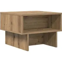 Syfax Table basse Chêne artisanal 48 x 46 x 35 cm Bois d'ingénierie