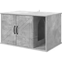 Syfax Maison pour chat Béton 85 x 55 x 50 cm Bois d'ingénierie