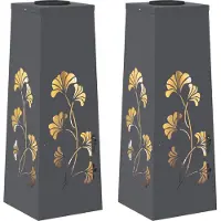 Syfax Lumière de chemin LED solaire 2 pcs Anthracite