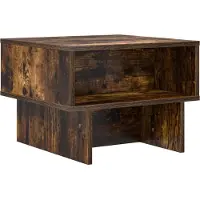 Syfax Table basse Chêne fumé 48 x 46 x 35 cm Bois d'ingénierie