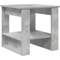 Syfax Table basse Gris béton 51 x 50 x 50 cm Bois d'ingénierie