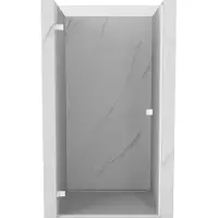 Mexen Lunar-B porte de douche pivotante gauche 100 cm, transparent, blanche - 832-100-000-20-00-L