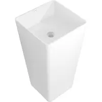 Mexen Lavabo sur pied Adora en conglomérat 45 x 45 cm, blanc mat - 26564500
