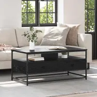 Prolenta Maison Exclusive - Table basse aspect chêne noir 100 x 51 x 45 cm Matériau dérivé du bois