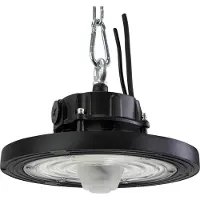 Enovalite Luminaire LED HighBay , UFO, 60...100 W, 4000 K, EEK : C, 9600...16000 lm, gradable, IP65, noir