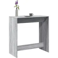 Prolenta Maison Exclusive - Table de bar gris Sonoma 102x50x103,5 cm Matériau dérivé du bois