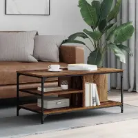 Prolenta Maison Exclusive - Table basse en bois ancien 100 x 50 x 45 cm Matériau dérivé du bois