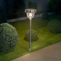Esotec Solar PIR lampadaire Asinara Pro 70 cm METAL résistant aux intempéries outdoor 102530