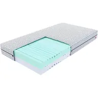 Wohnideebilder Matelas SPACE Luxury Home – 21 cm – H3–H4 – Mousse HR – Confort de sommeil ergonomique Matelas en mousse avec housse en filet 160x200 cm