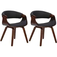 CLP lot de 2 chaises de salle à manger Foley