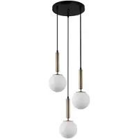 ITALUX RAVENA PND-2324-3A GD+OPAL Lampe suspendue