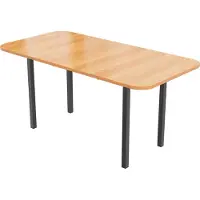 StarTech.com Table à manger - À rallonge - Rectangulaire - Pour 4 personnes - Minimaliste moderne - Pliable - Montage requis