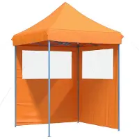 vidaXL Tente de fête 200 x 200 x 306 cm, tissu Oxford, couleur orange