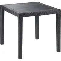 Keter Table de jardin en plastique MELODY QUARTET 95 x 95 x 74,5 cm graphite
