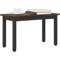 Syfax Table basse Chêne Fumé 60 x 30 x 36 cm Bois d'ingénierie