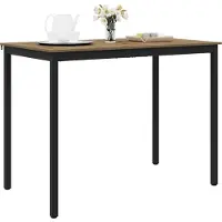 Syfax Table de bar debout Bois d'ingénierie Rectangulaire
