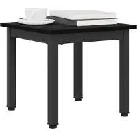 Syfax Table basse Chêne noir 40 x 40 x 36 cm Bois d'ingénierie