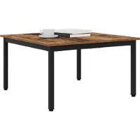 Syfax Table basse Bois ancien 80 x 80 x 45 cm Bois d'ingénierie
