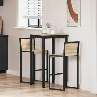 Prolenta Maison Exclusive - Table d'appoint en bois stratifié, forme carrée
