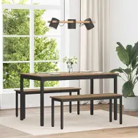 Prolenta Table de salle à manger exclusive - Dimensions : 140 x 80 x 75 cm - Structure en métal, forme rectangulaire